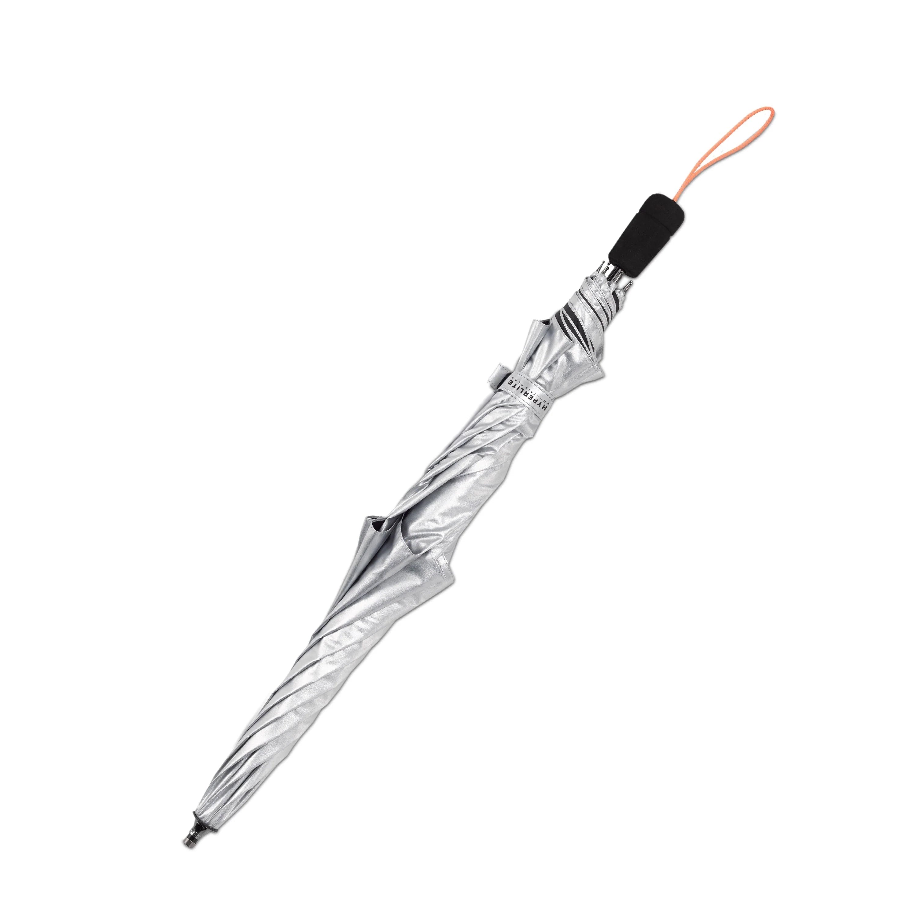 External shot of Hyperlite Mountain Gear's Essential Umbrella in White closed