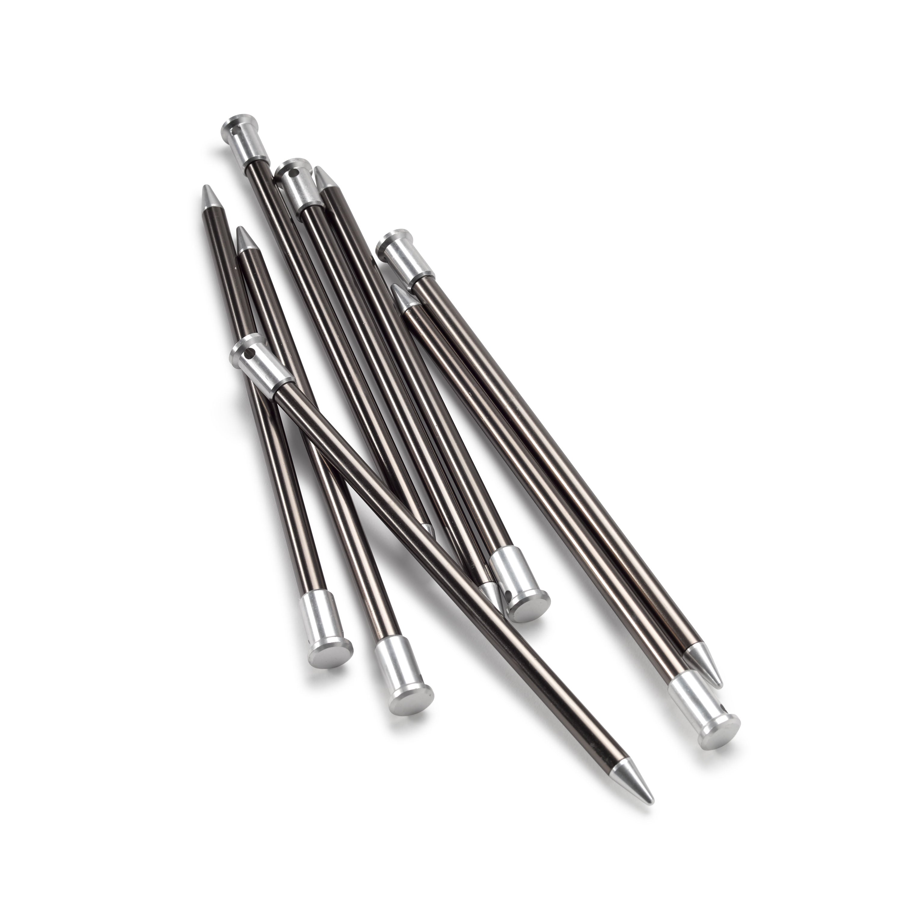 Front view of Hyperlite Mountain Gear's Ultralight Stake Kit