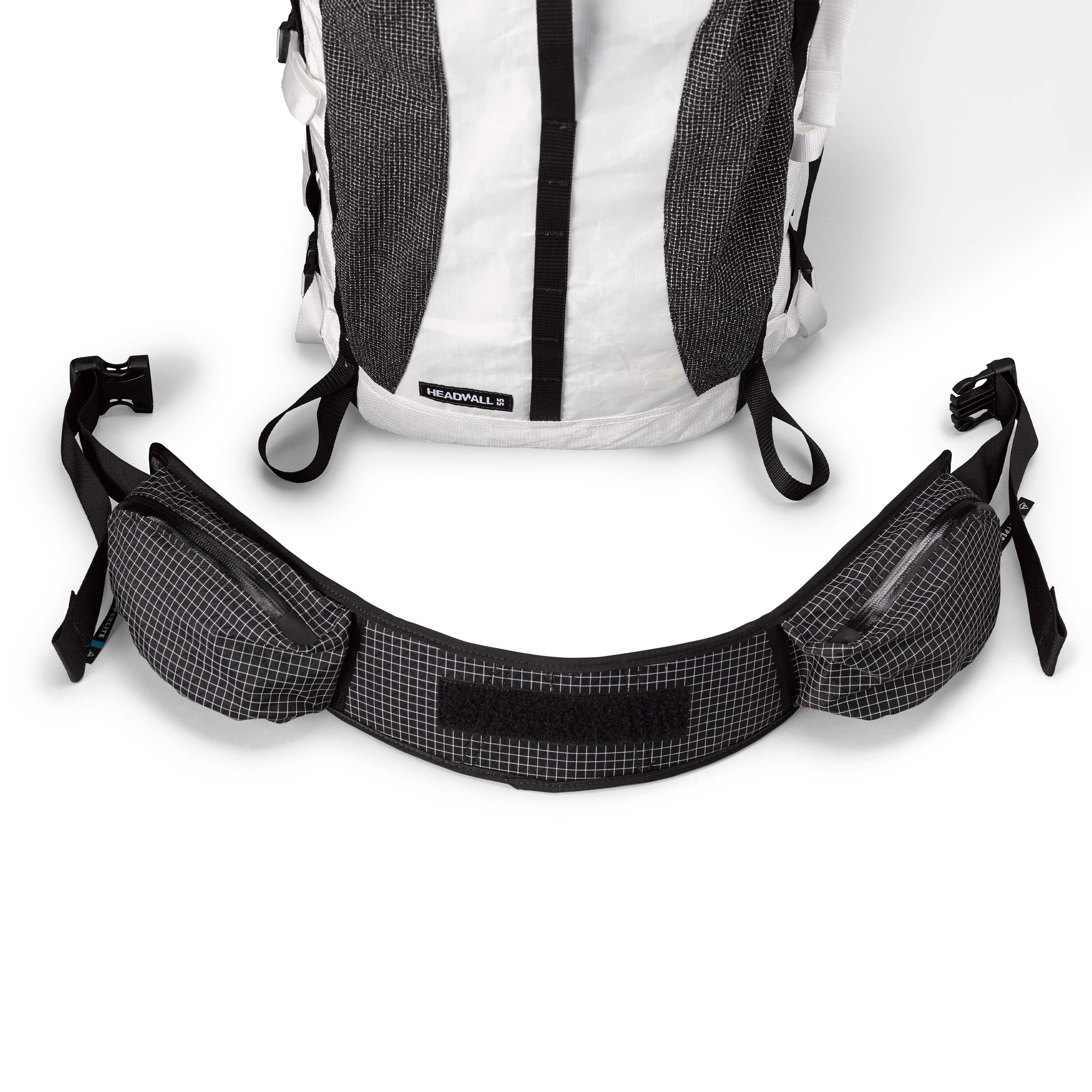 Hyperlite Mountain Gear Headwall 55's Hardline with Dyneema® dual-density hip belt removable hip belt