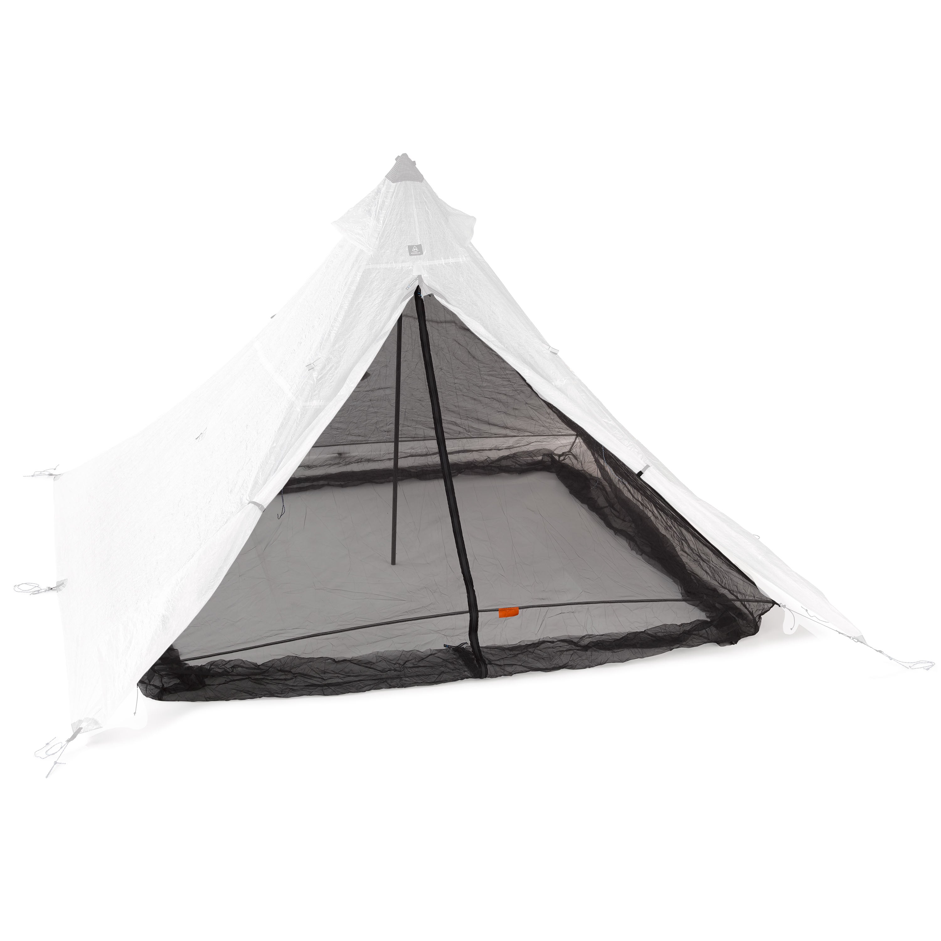 Front view of Hyperlite Mountain Gear's UltaMid 4 Mesh Insert with No Floor