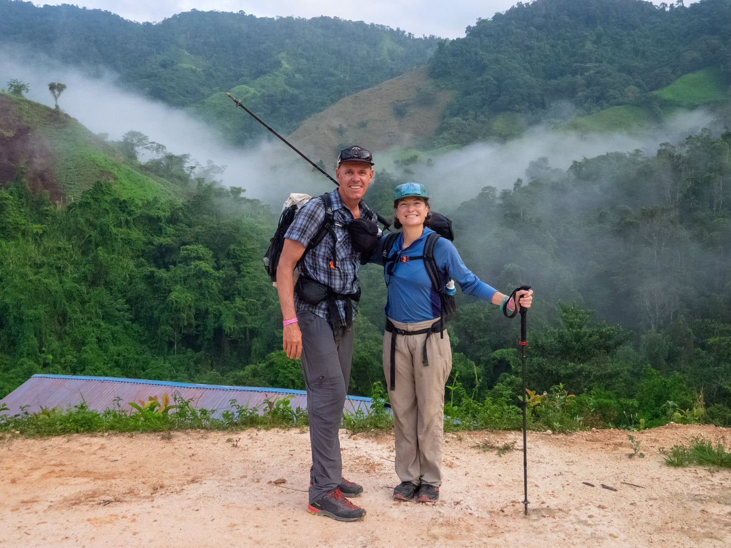 A VACATION OF TREKKING POLES AND A SNORKEL MASK