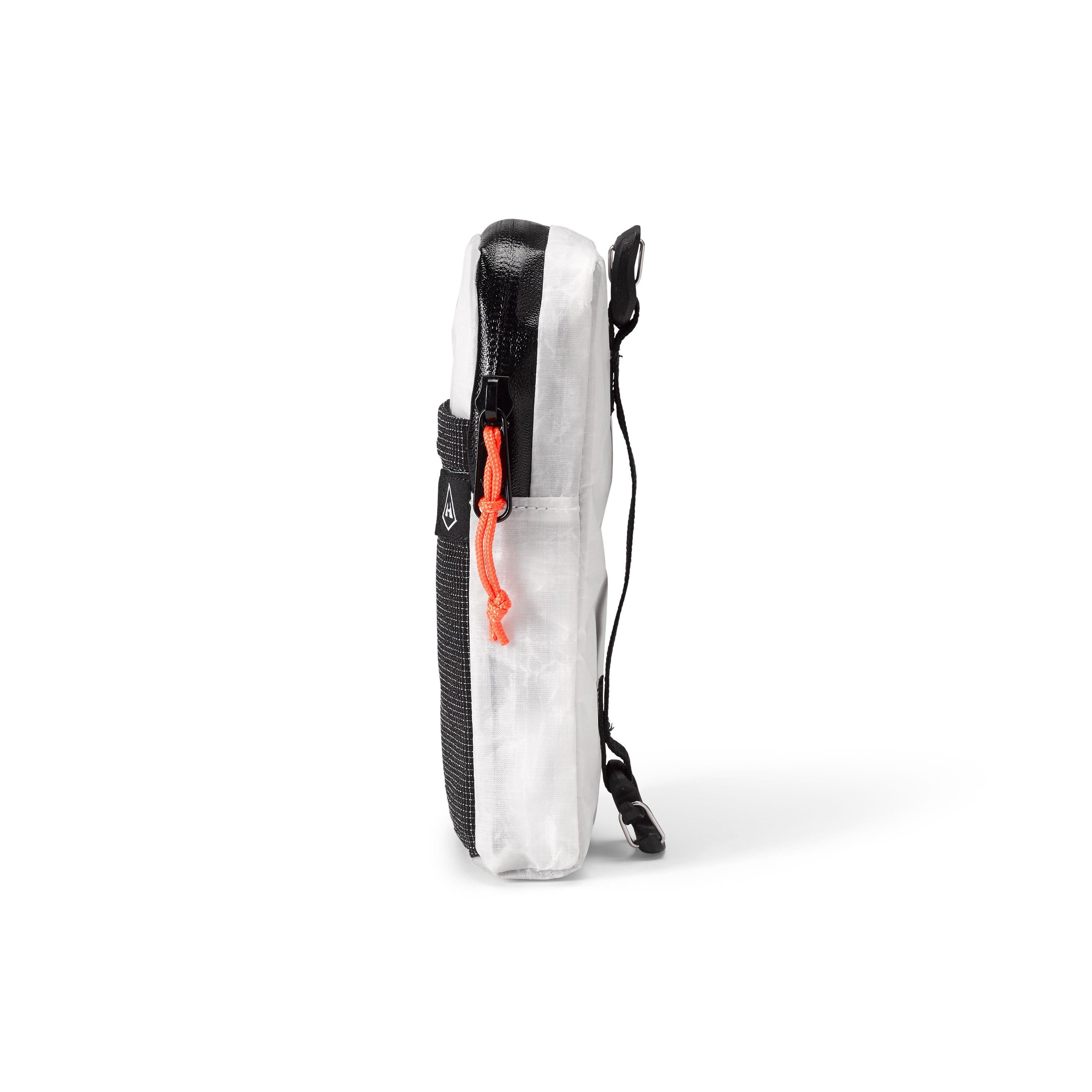 Left side view of Hyperlite Mountain Gear's Shoulder Pocket in White