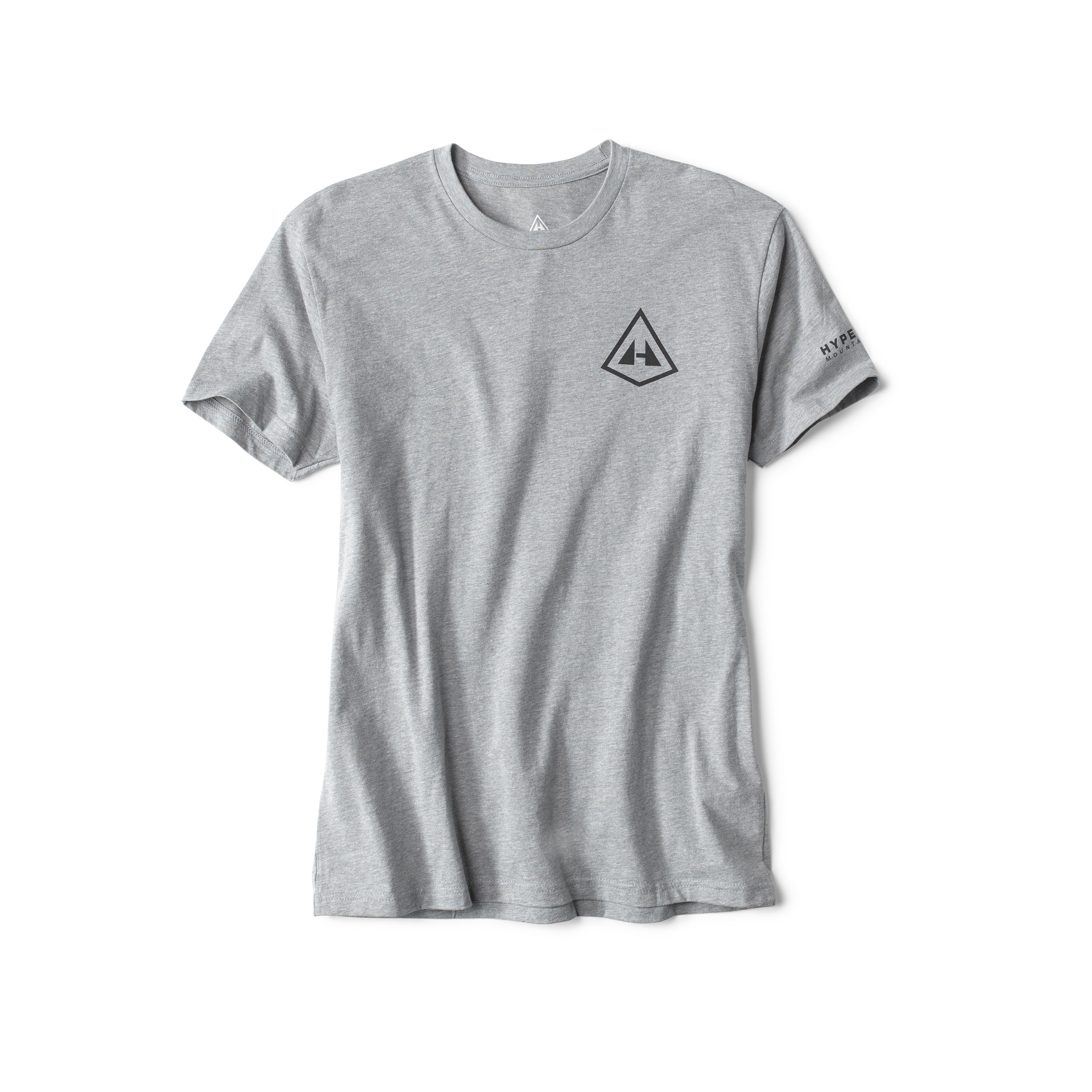 Front view of Hyperlite Mountain Gear's Purpose-Built Tee in Dark Heather Gray