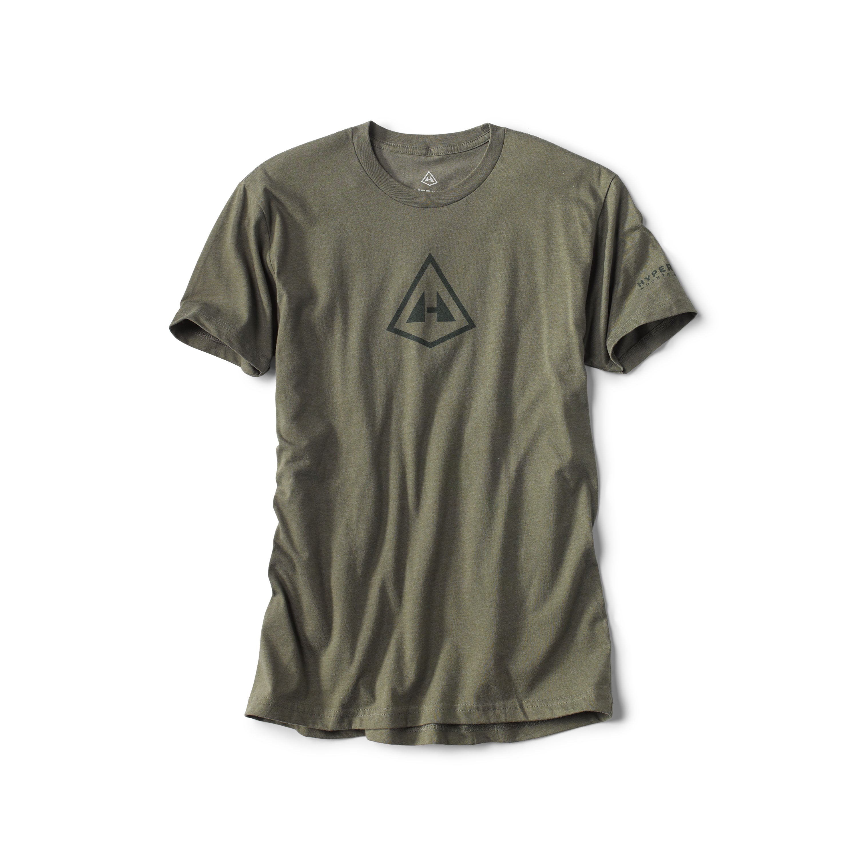 Hyperlite Mountain Gear Tonal Pyramid Tee in Military Green 