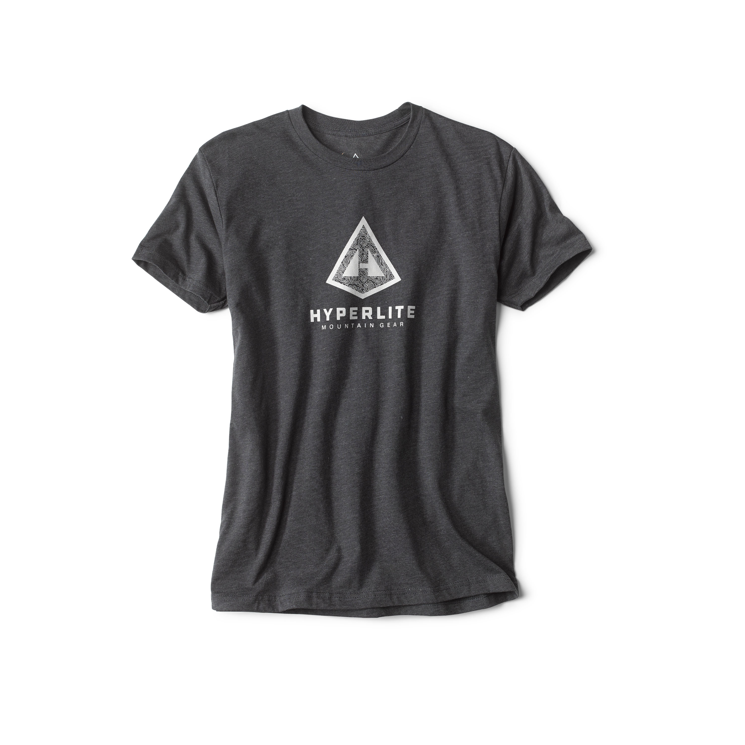 Hyperlite Mountain Gear Topo Logo Tee in Charcoal 