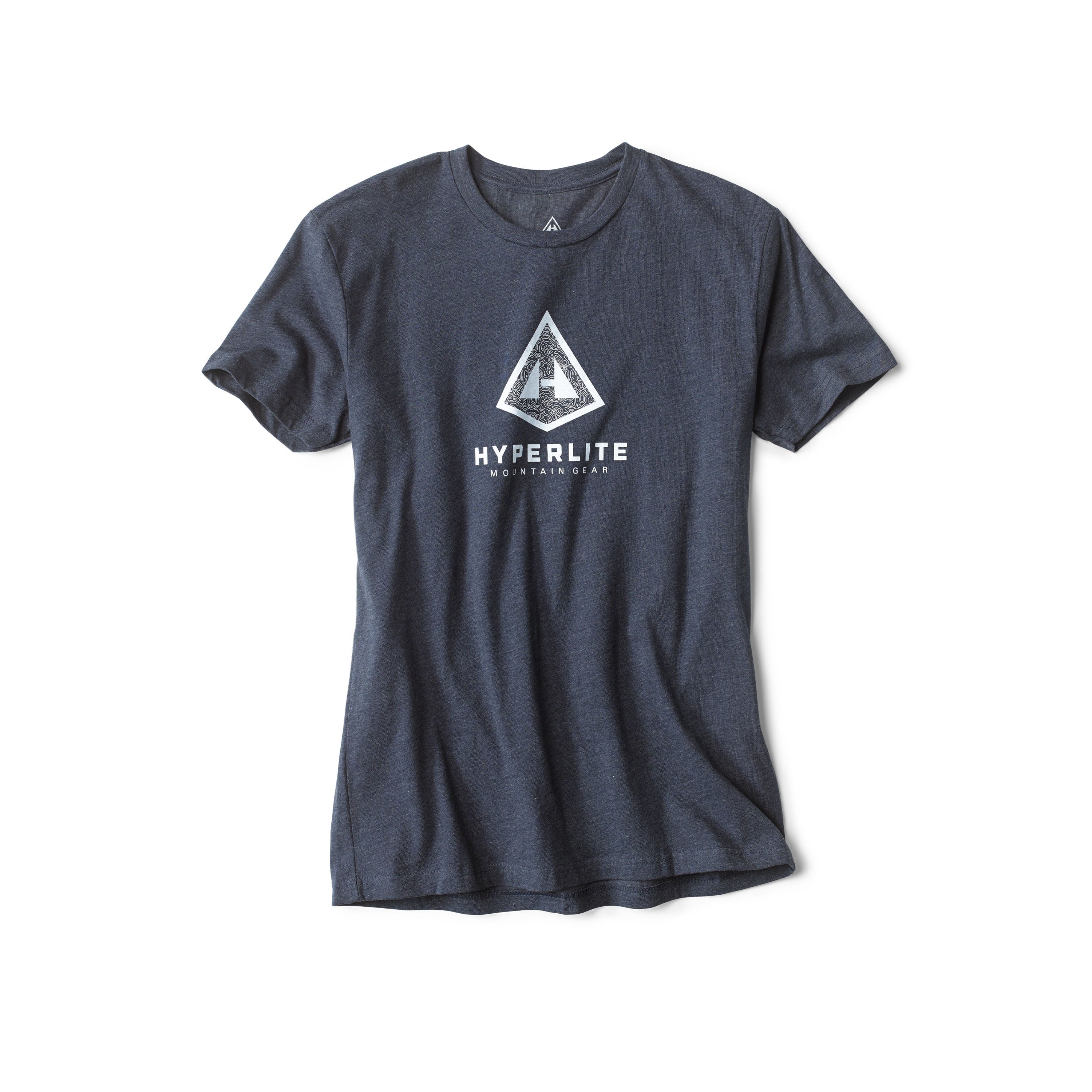 Hyperlite Mountain Gear Topo Logo Tee in Midnight Navy 