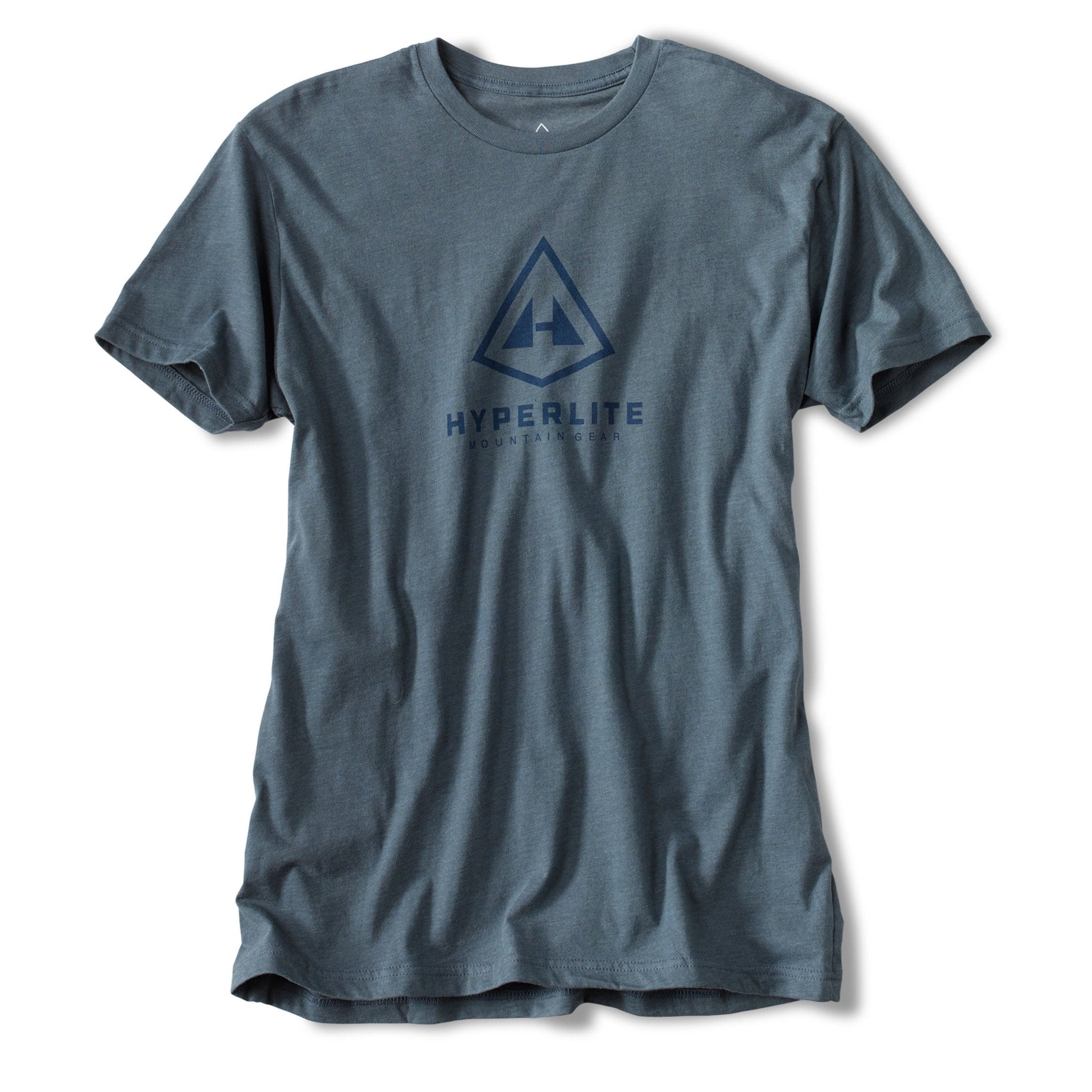 Hyperlite Mountain Gear Vertical Logo Tee in Indigo 