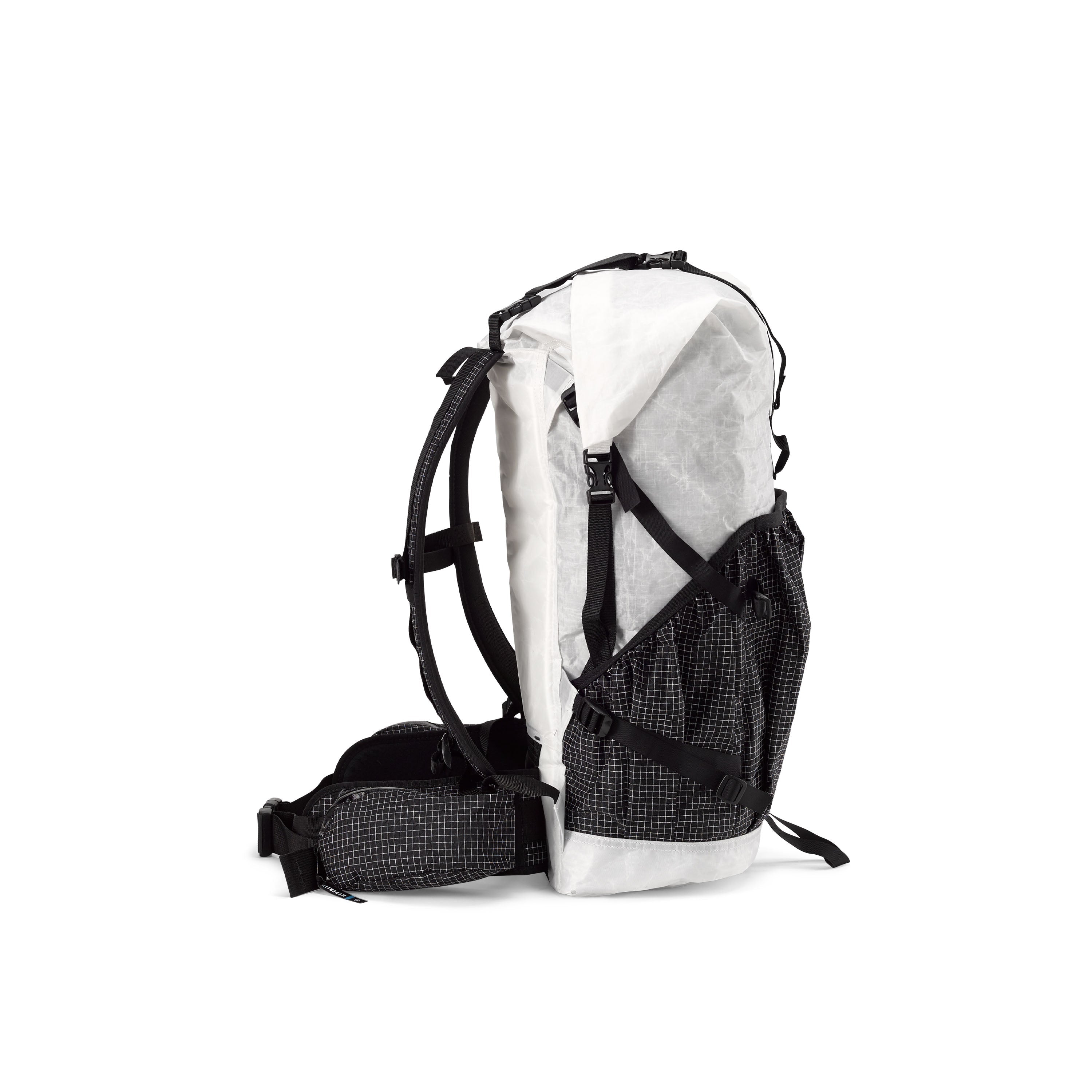 Right side view of Hyperlite Mountain Gear's Southwest 40 Pack in White #Color_White